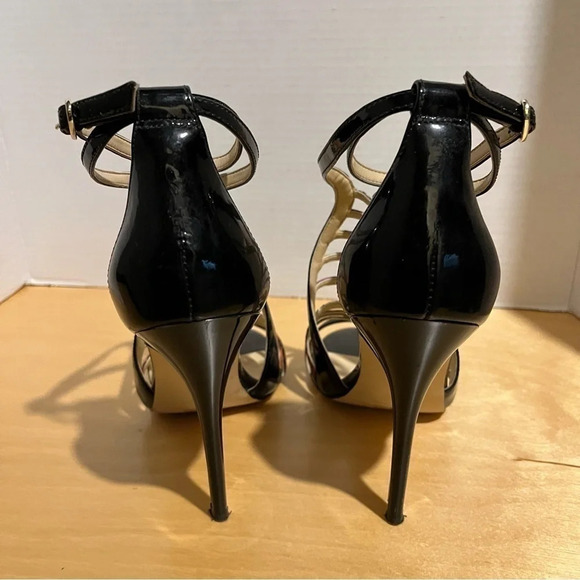 Ivanka Trump ITHAYZE8 Strappy Black Colorful Leather High Heels Sandals Size 9.5 - Picture 5 of 12